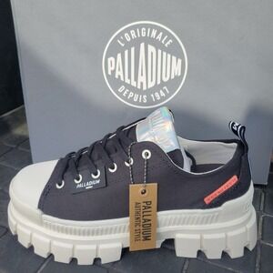Palladium Revolt Lo TX Platform Boots Women 8 Black Marshmellow Chunky  Gorpcore